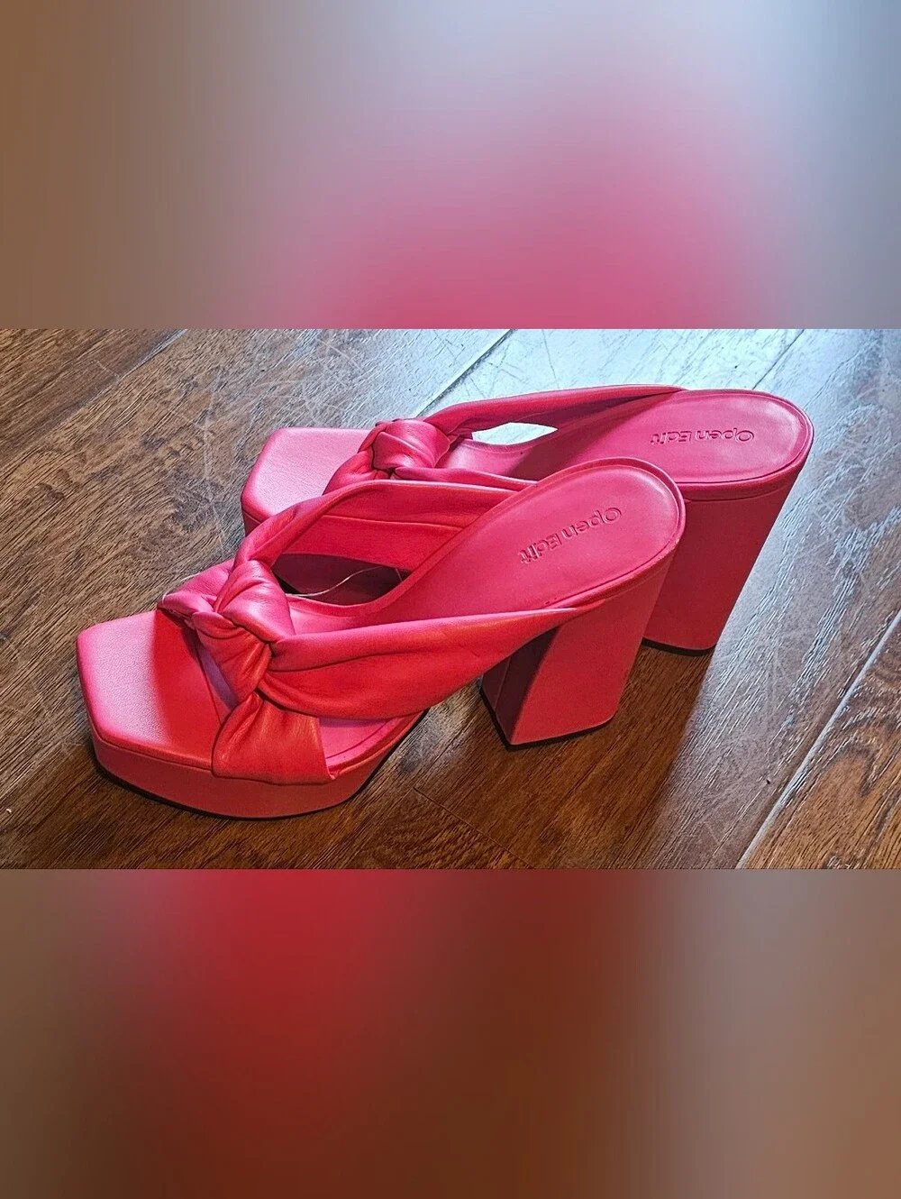 Open Edit 'Kaia' knot platform sandals